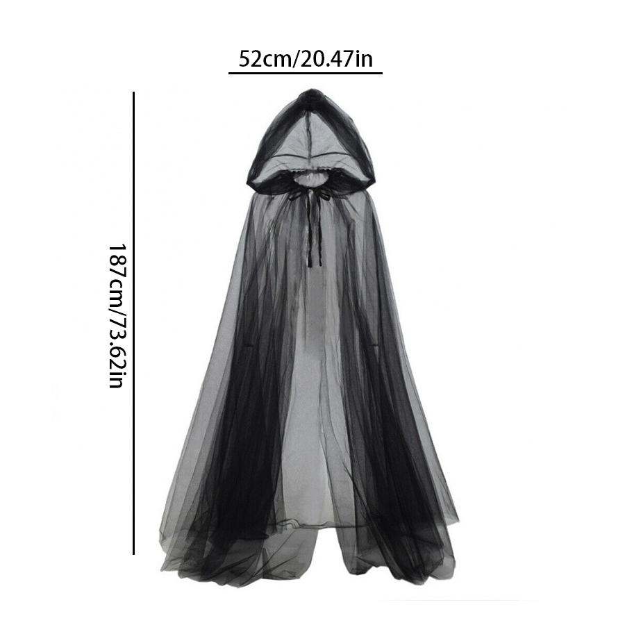 2pcs Set of Black Veil Cape An - Black Face Mask Pack review and price