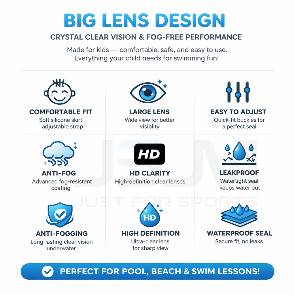 JSJM Kids Swimming Goggles Big - Anti Pollution Mask review and price