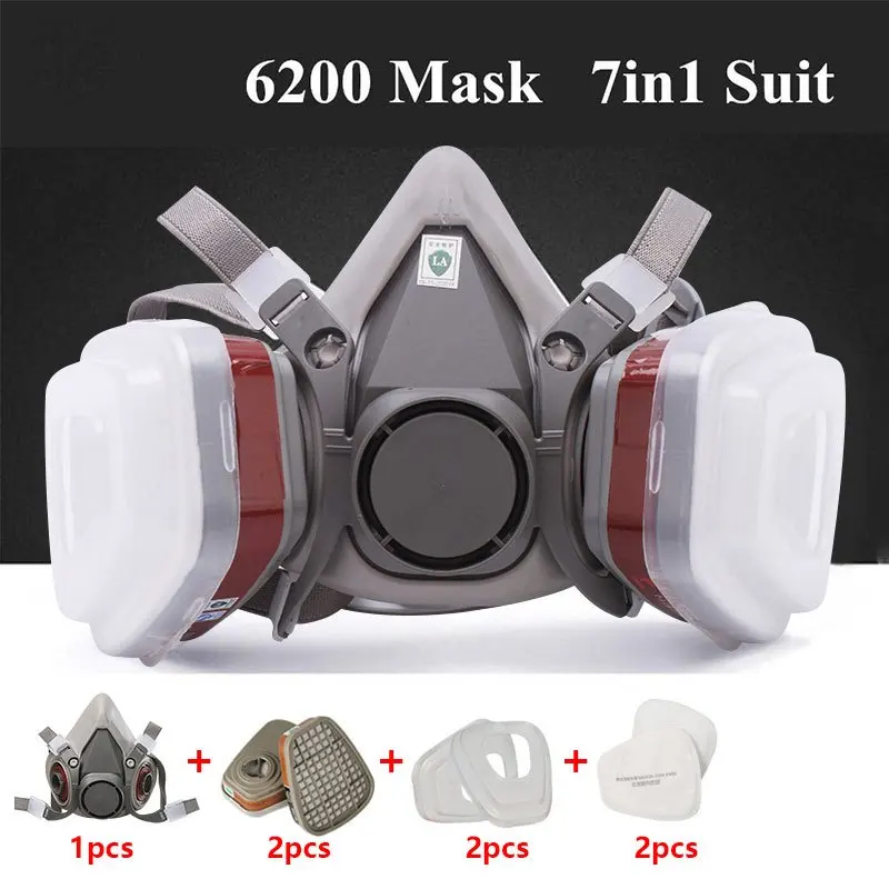 7in1 Gas Proof Half Face Mask  - Respirator Half Face review and price