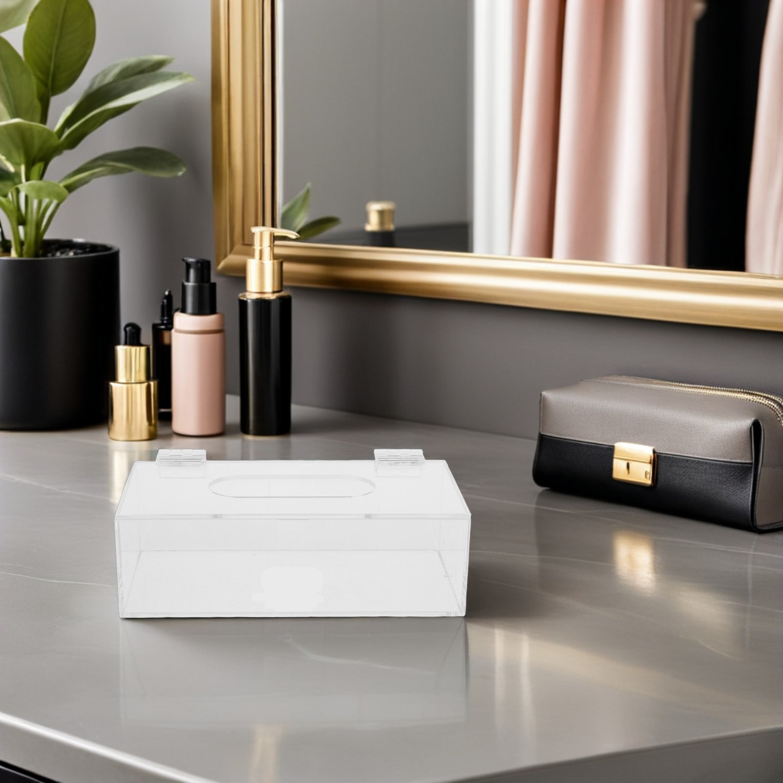 Clear Acrylic Mask Storage Box - Face Mask Storage Box review and price