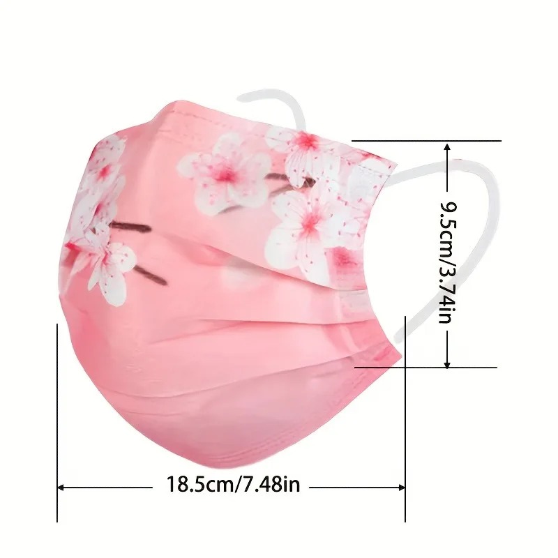 10pcs Floral Star Print Face M - Cloth Face Mask Washable review and price