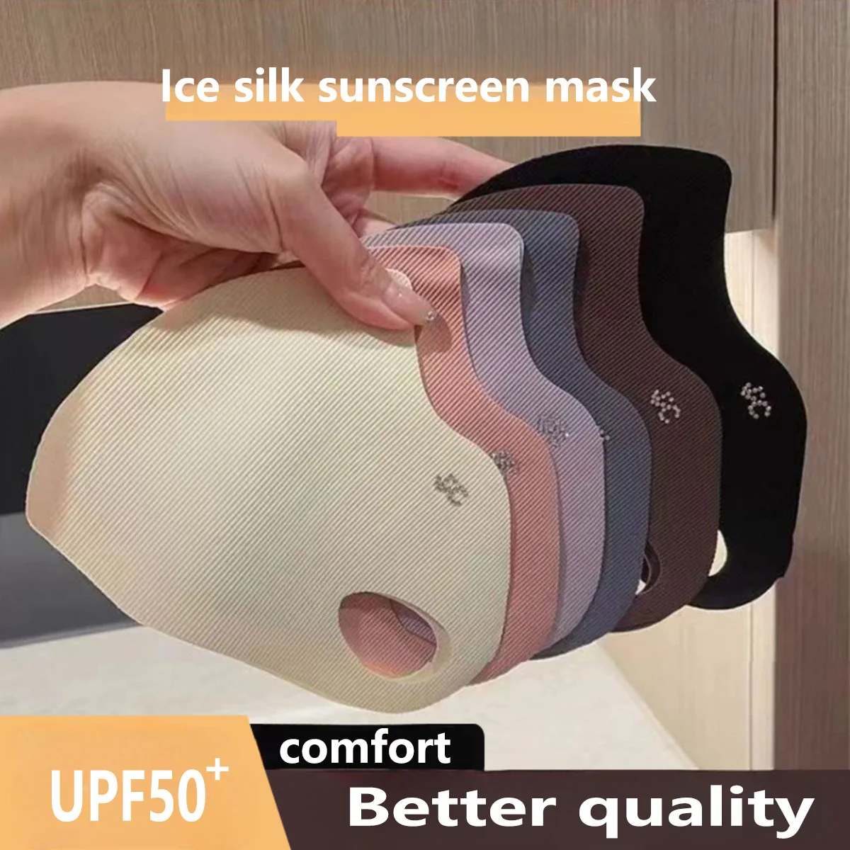 5 Color Threaded Ice Silk Mask - Cloth Face Mask Washable review and price