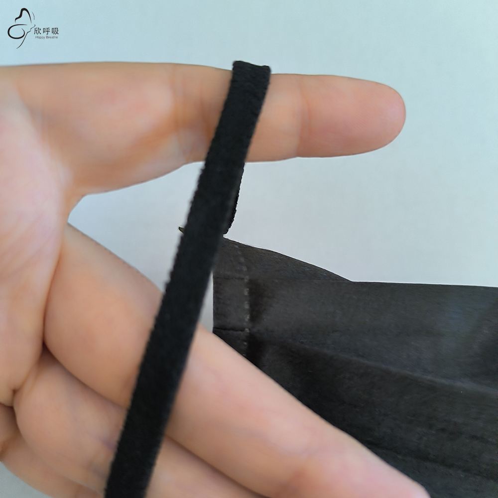 Happy Breathe 3-Layer Disposab - Black Face Mask Pack review and price