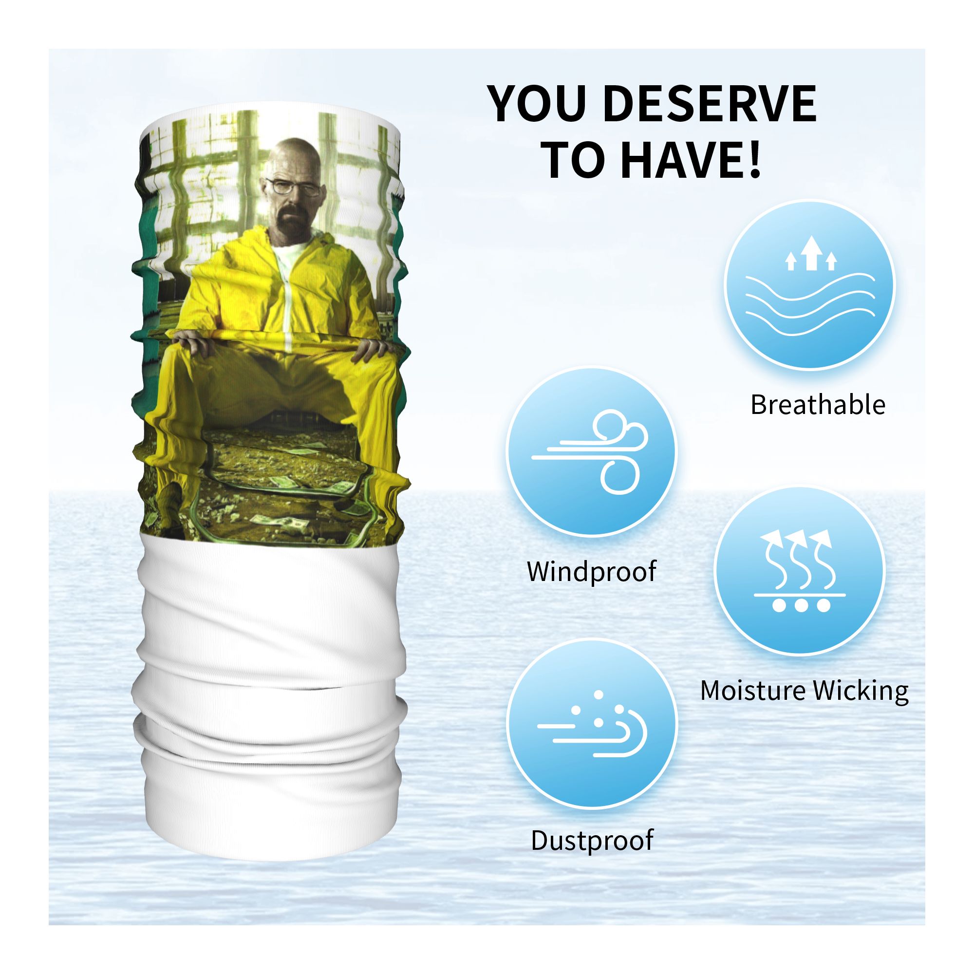 Custom Breaking Bad Walter Whi - Neck Gaiter Face Cover review and price