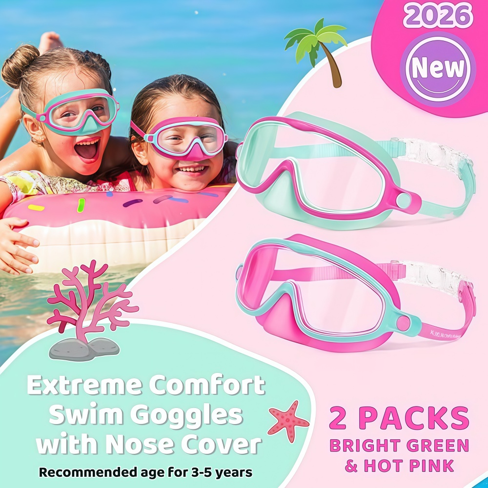Kids Swim Goggles with Nose Co - Anti Pollution Mask review and price
