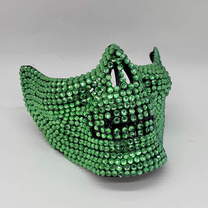 Rhinestone Half Skull Mask for - Respirator Half Face review and price