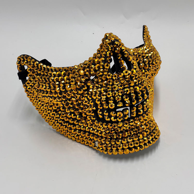 Rhinestone Half Skull Mask for - Respirator Half Face review and price