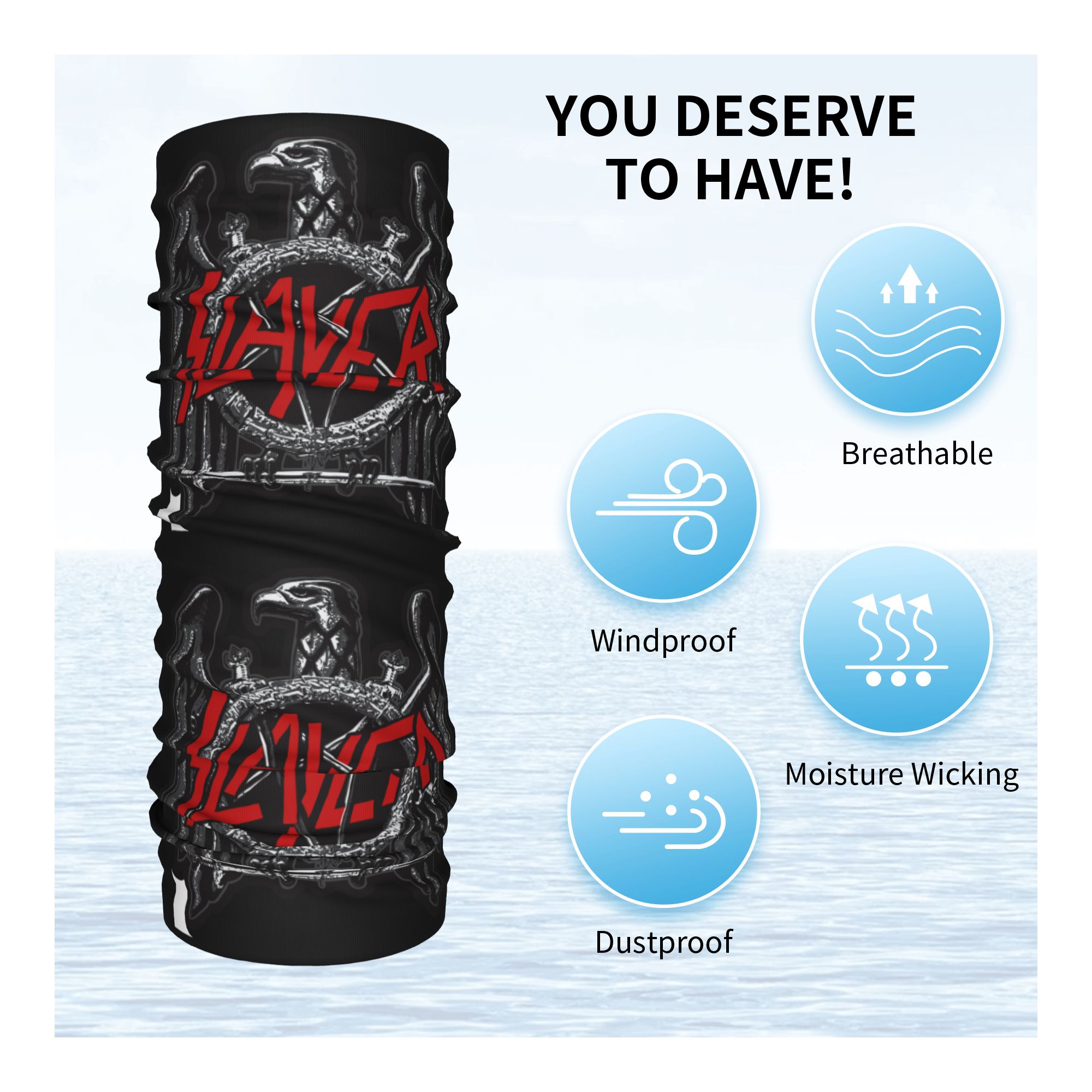Custom Slayers Logo Bandana Ne - Neck Gaiter Face Cover review and price