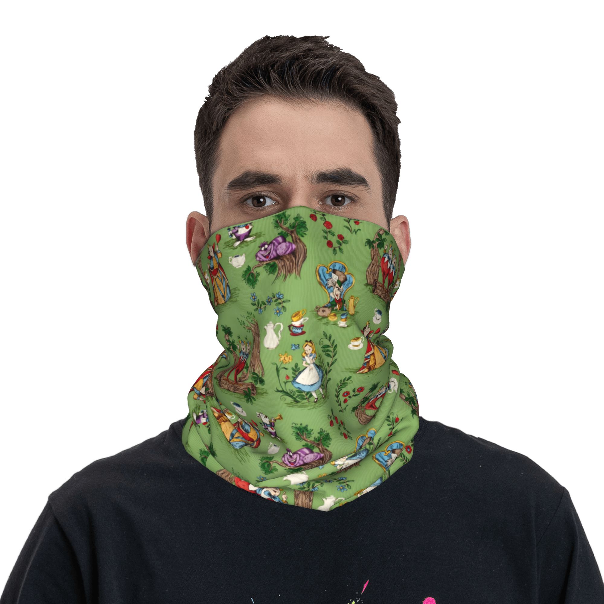 Custom A-Alice in W-Wonderland - Neck Gaiter Face Cover review and price