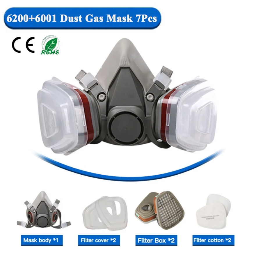 Respirator Dust 6200 Gas Mask  - Face Mask Storage Box review and price