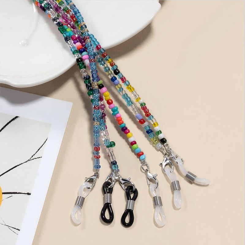 Colorful Rice Bead Glasses Cha - Mask Chain Holder review and price