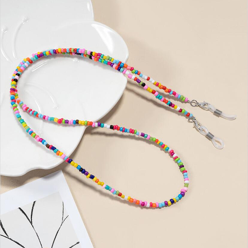 Colorful Rice Bead Glasses Cha - Mask Chain Holder review and price