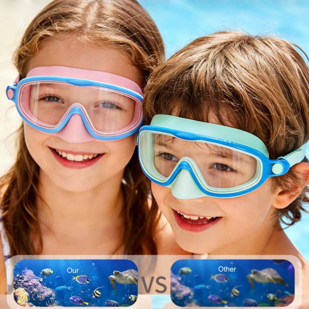 Kids Swimming Goggles with Nos - Anti Pollution Mask review and price