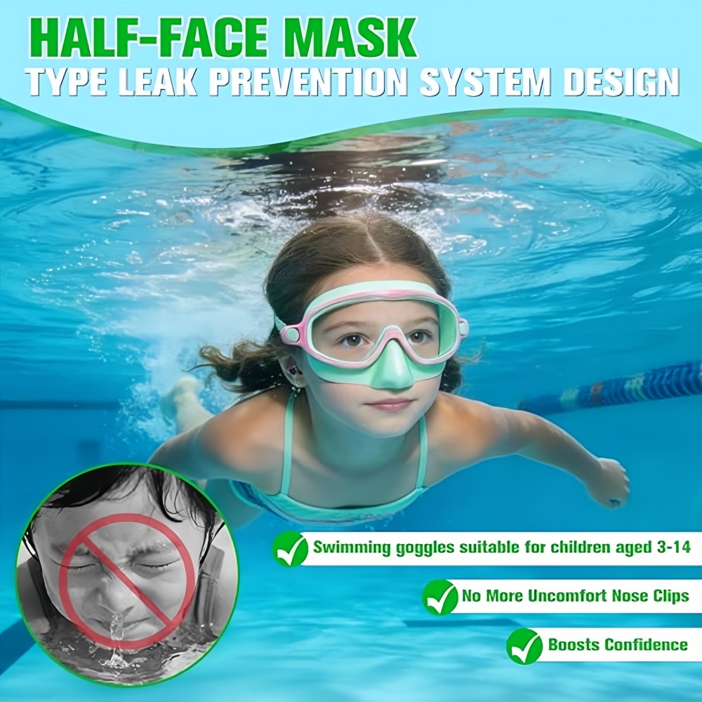 Kids Swimming Goggles with Nos - Anti Pollution Mask review and price
