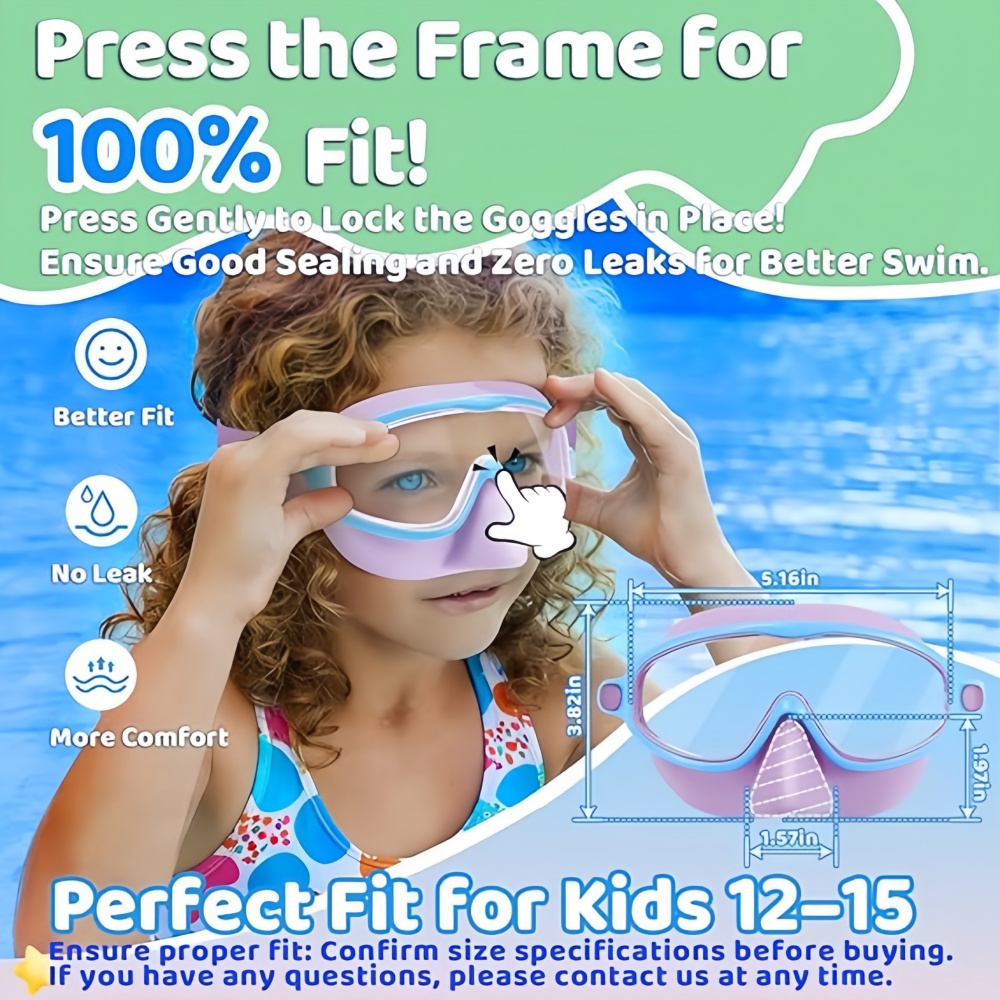 Kids Swimming Goggles with Nos - Anti Pollution Mask review and price