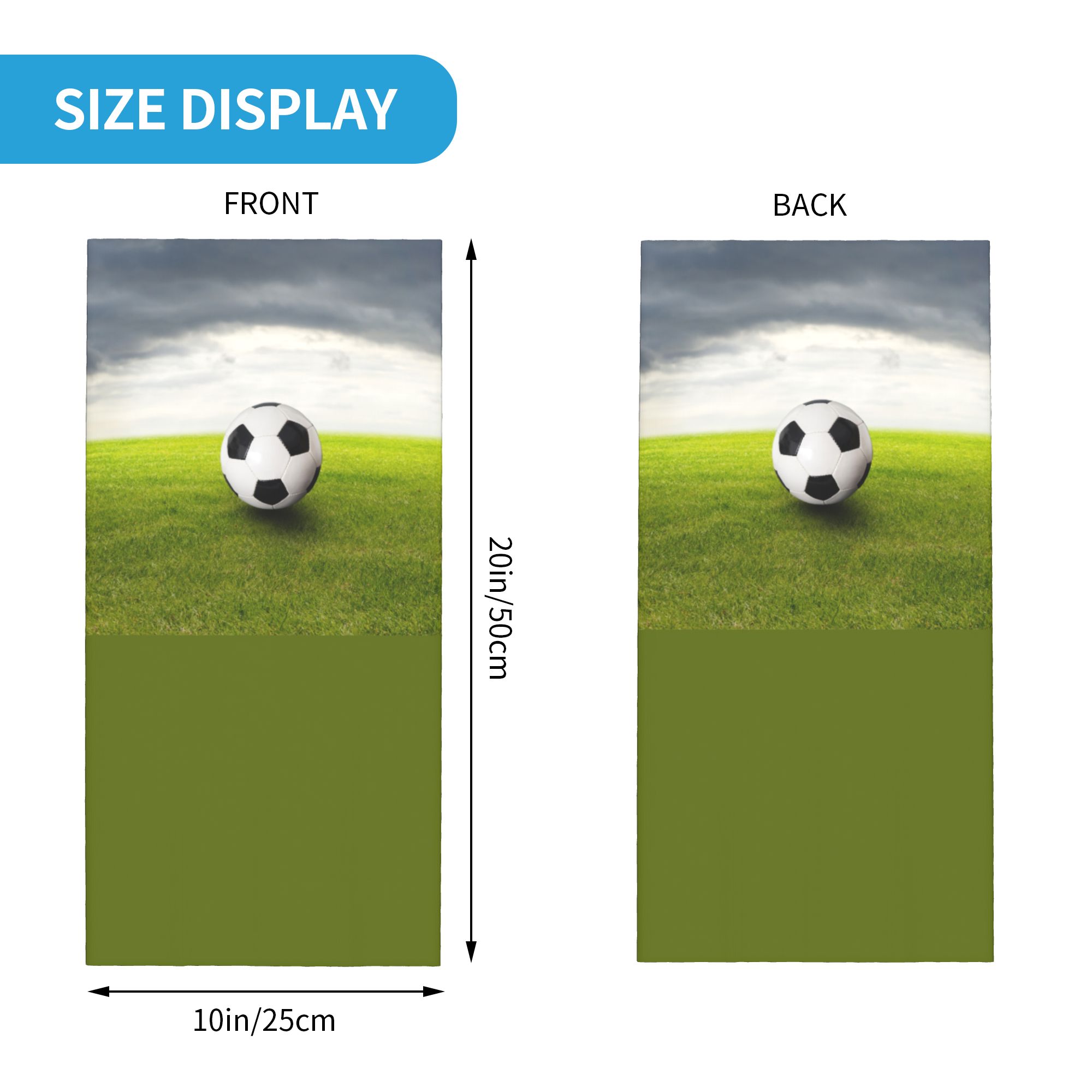 Custom Soccer Ball Lies On the - Neck Gaiter Face Cover review and price