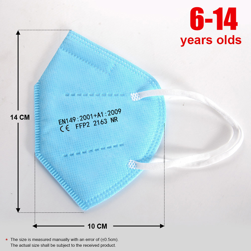 100pcs Kids Mascarillas FPP2 B - Black Face Mask Pack review and price