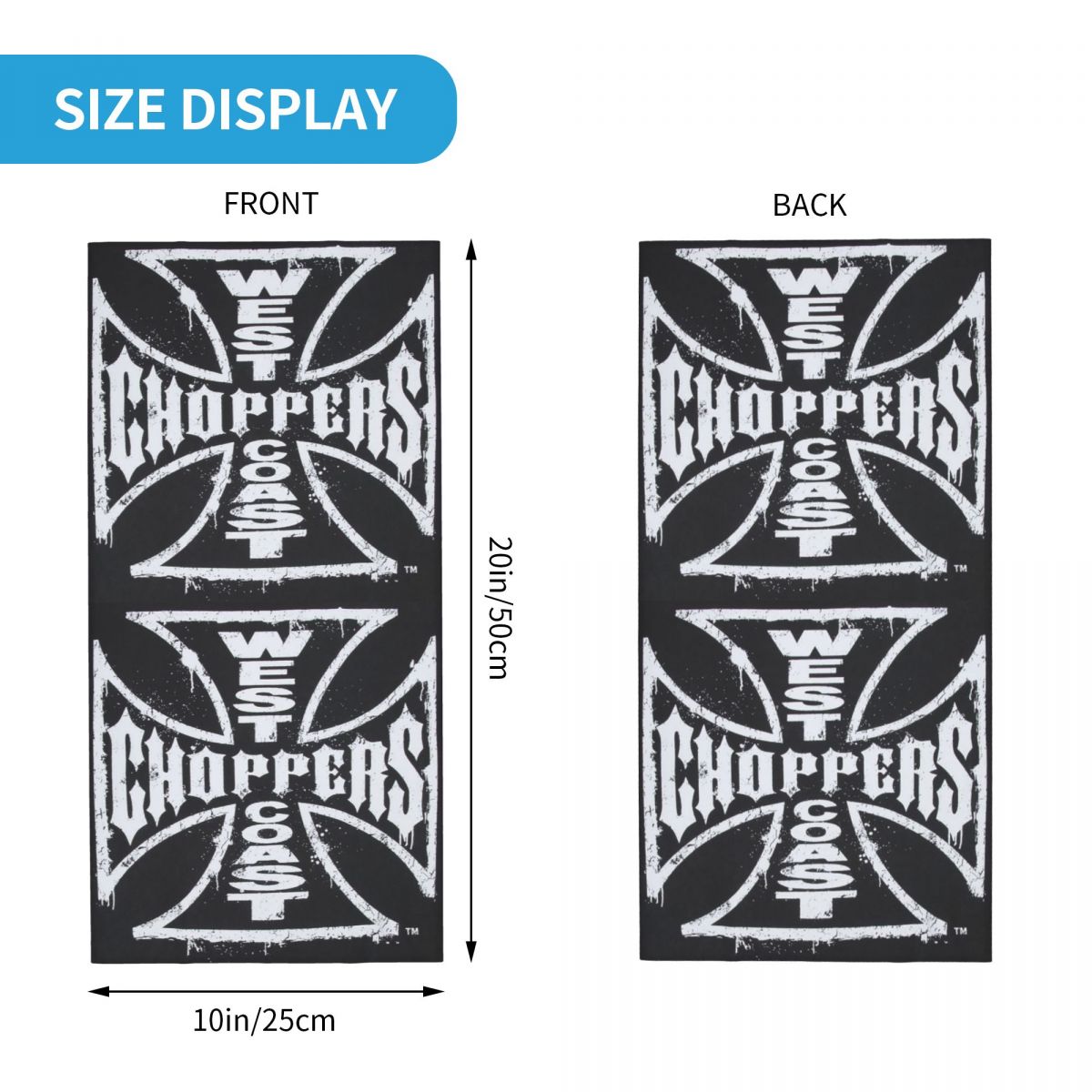 West Coast Iron Cross Choppers - Neck Gaiter Face Cover review and price