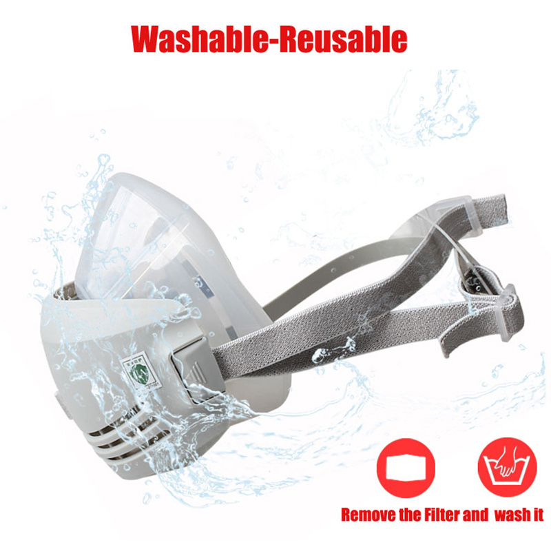 Silicone Dust-proof Gas Mask R - Respirator Half Face review and price