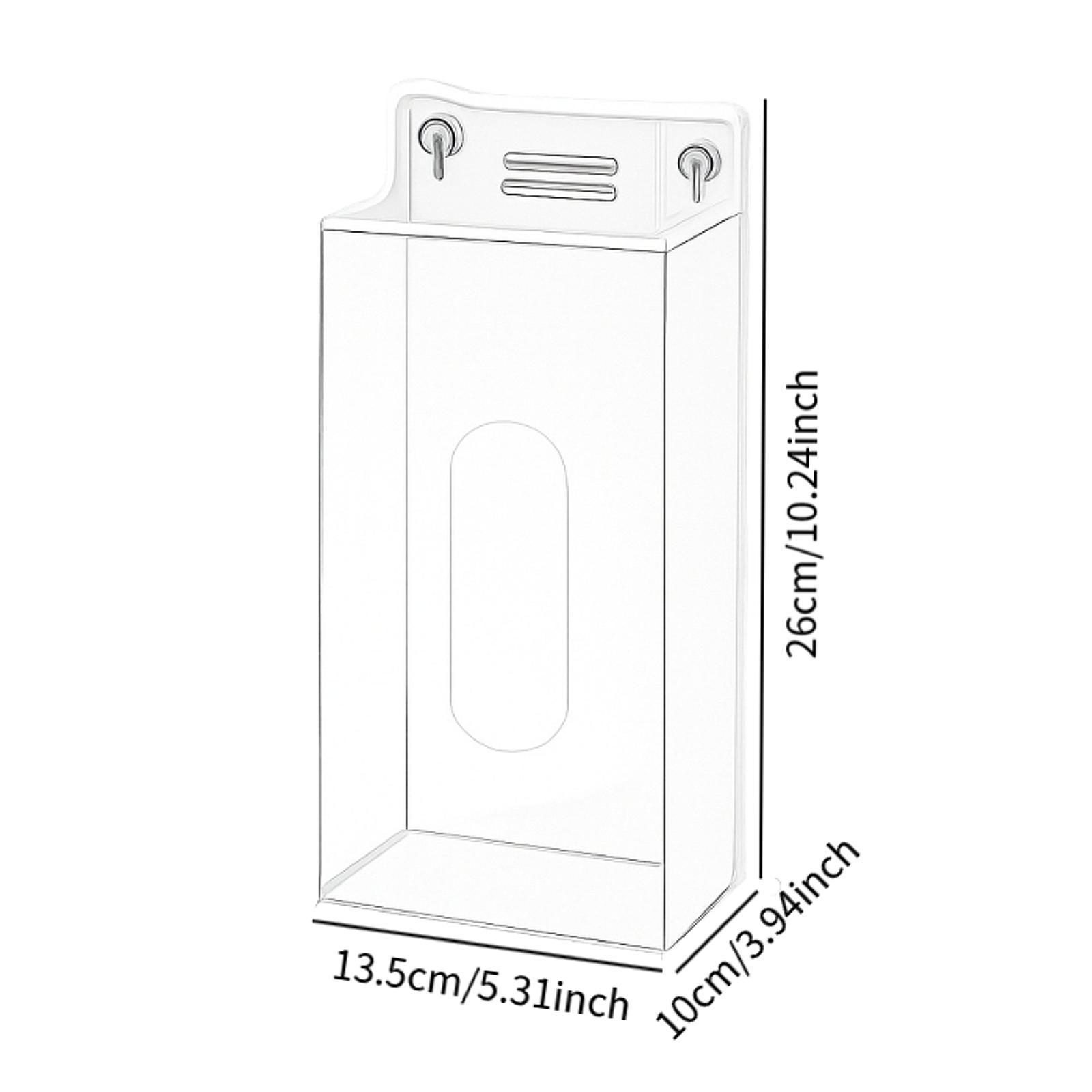 Acrylic Glove Box Holder Wall  - Face Mask Storage Box review and price