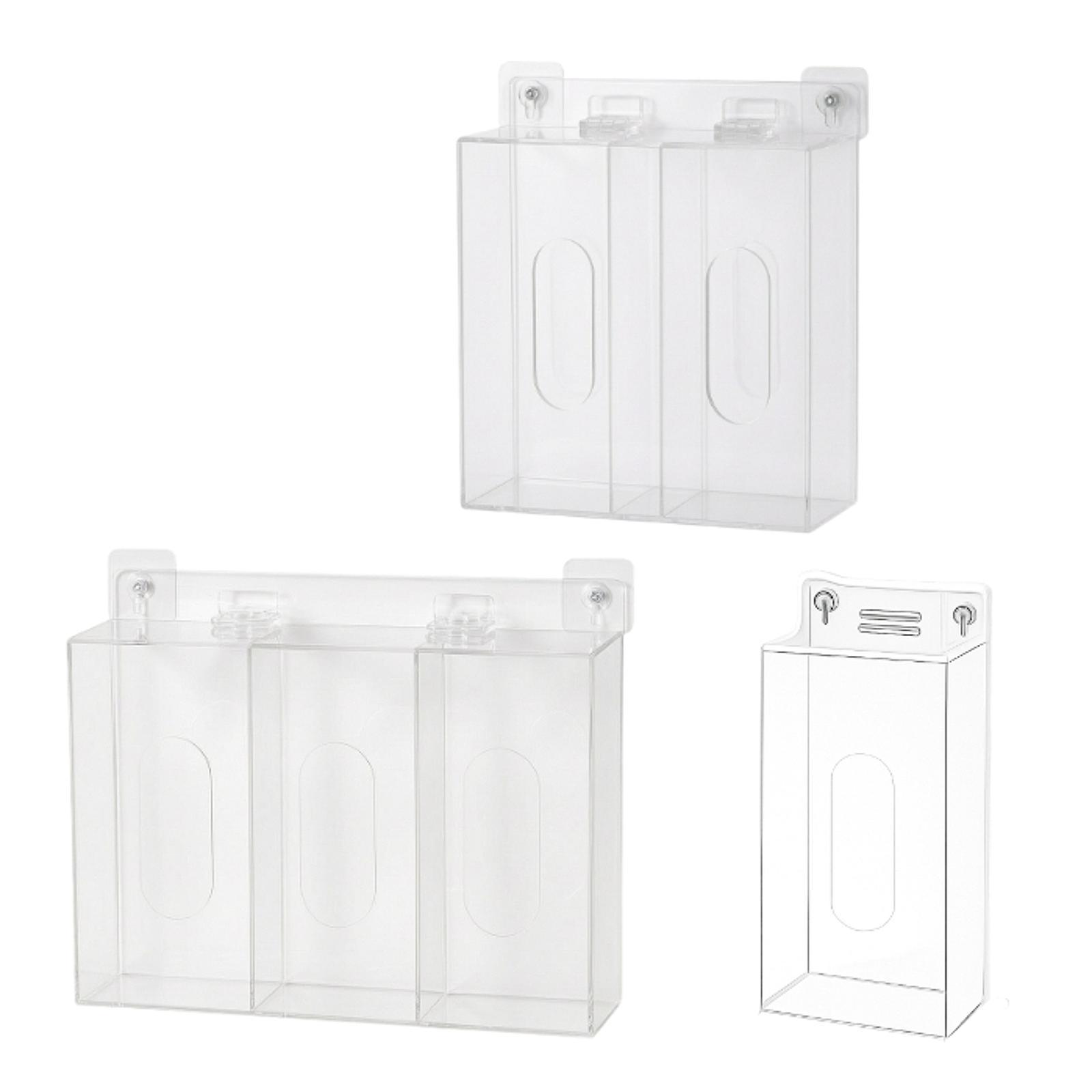 Acrylic Glove Box Holder Wall  - Face Mask Storage Box review and price