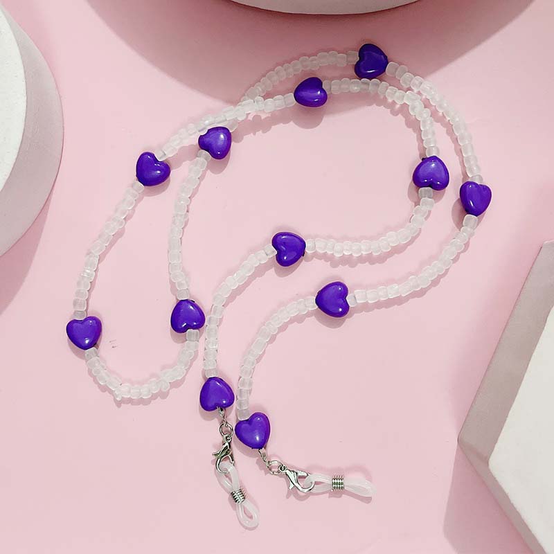 Trendy Peach Heart Anti Slip R - Mask Chain Holder review and price
